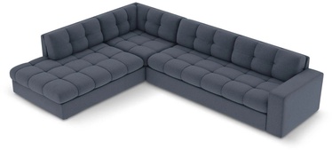 Stūra dīvāns Micadoni Home Justin 5 Seats, tumši zila, kreisais, 236 x 199 cm x 72 cm