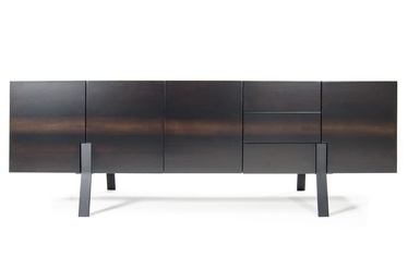 TV staliukas Kalune Design Pingla, tamsiai ruda, 185 cm x 50 cm x 650 cm