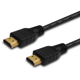 Laidas Savio HDMI - HDMI HDMI A male, HDMI A male, 20 m, juoda