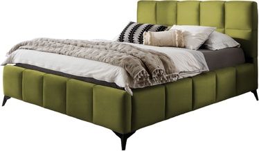 Кровать двухместная Mist Loco 33, 140 x 200 cm, зеленый, с решеткой