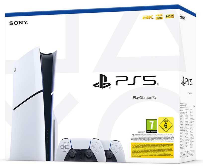 Mängukonsool Sony Playstation 5 Slim D-Chassis CFI-2000A01, USB 2.0 / HDMI / USB 3.2, 1 TB