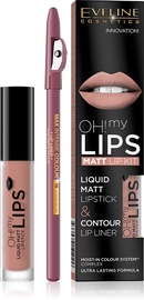 Komplekts Eveline Oh! My Lips Matt Lip Kit 08 Lovely Rose