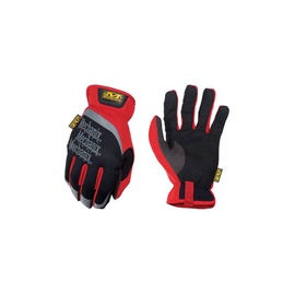 Pirštinės pirštuotos Mechanix Wear FastFit MFF-08-009, dirbtinė oda, raudona/pilka, M