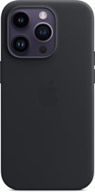 Vāciņš Apple Leather Case with MagSafe, Apple iPhone 14 Pro, melna