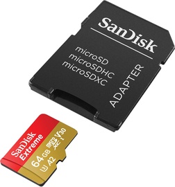 Atmiņas karte SanDisk Extreme, 64 GB