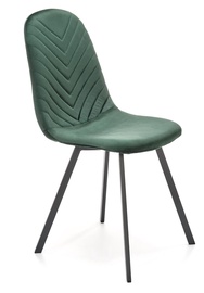 Ēdamistabas krēsls Domoletti K462, matēts, tumši zaļa, 57 cm x 45 cm x 82 cm