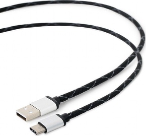 Зарядное устройство Gembird CCP-USB2-AMCM-2.5M, USB 2.0/USB-C, 2.5 м, черный