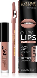Komplekts Eveline Oh! My Lips Matt Lip Kit 01 Neutral Nude