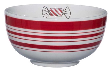 Jõulukauss Winteria Stripes, valge/punane, 15.5 cm, 0.75 l