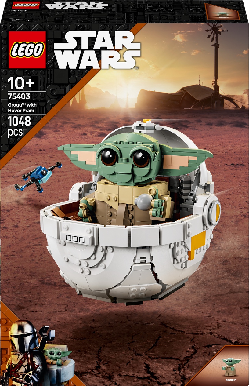 Konstruktor LEGO® Star Wars Grogu™ koos hõljuva vankriga 75403, 1048 tk