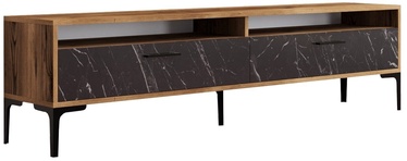 TV galds Kalune Design Istanbul 2, valriekstu/marmora, 180 cm x 47 cm x 35 cm