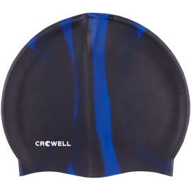 Шапочка для плавания Crowell Multi Flame, синий/черный