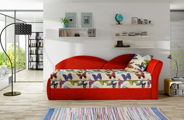 Dīvāns Aga Butterfly 04, Alova 46, daudzkrāsains, 218 x 80 x 77 cm