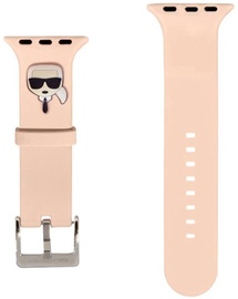 Dirželis Karl Lagerfeld Apple Watch 38/40/41mm, šviesiai rožinė