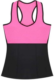 Krekls bez piedurknēm, sieviešu HMS Shapewear Vest Female, melna/rozā, S