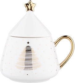 Krūzīte Altom Christmas Tree, zelta balta, 0.3 l