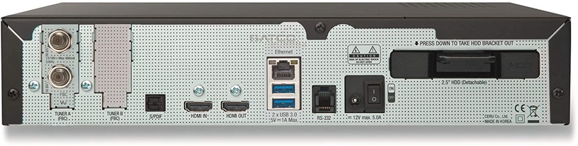 Цифровой приемник VU+ Duo 4K SE BT DVB-C, 31 см x 25.5 см x 6.8 см, черный