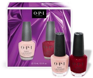 Лак для ногтей OPI Holiday 21 Bubble Bath/Malaga Wine, 30 мл, 2 шт.