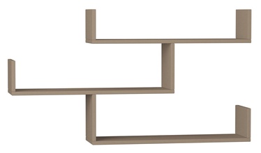 Настенная полка Kalune Design Tibet 855DTE1650, светло-коричневый, 22 см x 120 см x 67 см