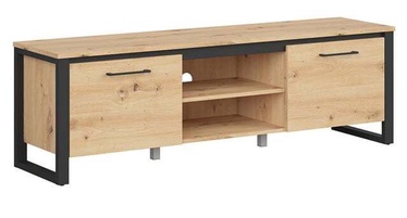 TV-laud Dodson, must/tamm, 160 cm x 40.5 cm x 50.5 cm