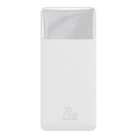 Uzlādēšanas ierīce – akumulators (Power bank) Baseus, 10000 mAh, balta