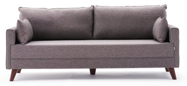 Диван Hanah Home Bella 3-Seat, коричневый, универсальный, 81 x 208 x 85 см