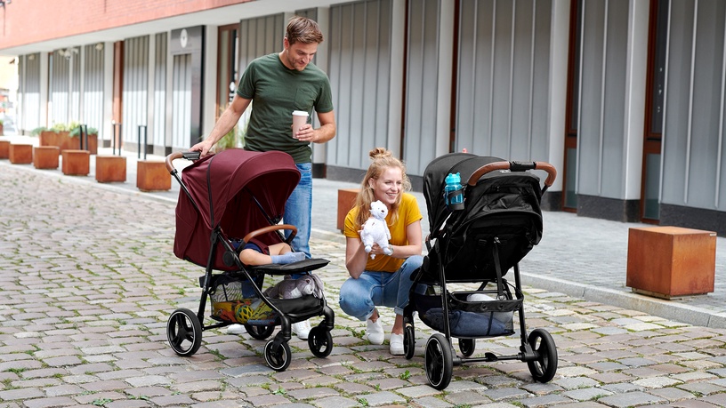 Sportinis vežimėlis KinderKraft Grande LX, pilkas