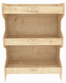 Полка Kalune Design Fesa 875ZNA4518, дубовый, 34.3 см x 65.6 см x 80.5 см