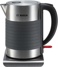 Электрический чайник Bosch TWK7S05, серый/нержавеющей стали, 2200 Вт (поврежденная упаковка)