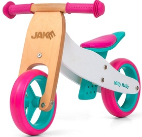 Balansinis dviratis Milly Mally 2in1 Jake Classic, mėlynas/rudas/baltas/rožinis, 7"