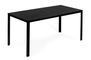 Lauko stalas ModernHome, juodas, 156 cm x 78 cm x 74 cm