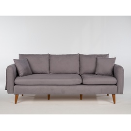 Dīvāns Hanah Home Sofia, pelēka, universāls, 85 x 215 x 91 cm
