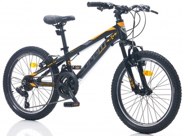 Детский велосипед Corelli Swing 3.2, черный/oранжевый/серый, 10", 20″