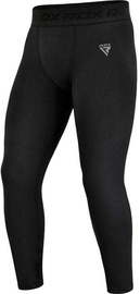 Леггинсы, мужские RDX T15 Compression, черный, XL