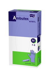 Cimdi Matopat Ambulex Nytril, bez talka, M, 100 gab.