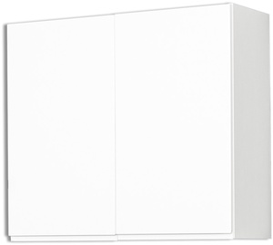 Верхний кухонный шкаф Bodzio Kampara KKA80GS-BI/L/BI, белый, 31 см x 80 см x 72 см