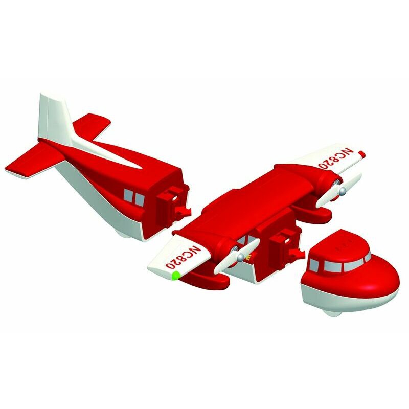Transporta rotaļlietu komplekts Malik MalBlo Magnetic Fire Vehicles 9839363, sarkana