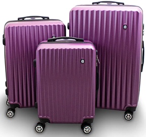 Koferu komplekts Barut General, violeta, 30 x 49 x 77 cm