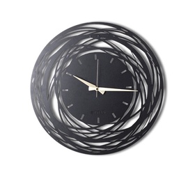 Настенные кварцевые часы Wallity XL, черный, металл, 70 см x 70 см, 70 см