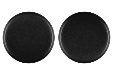 Lėkštė pietų Maku Robuste, 2 vnt., 21 cm x 21 cm x 3 cm, Ø 26 cm, juoda