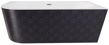 Vann, teisaldatav Besco Zoya Glam Graphite, 150 cm x 75 cm x 58 cm, parempoolne