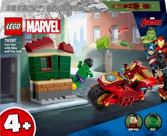 Konstruktor LEGO® Marvel Iron Man koos ratta ja The Hulkiga 76287