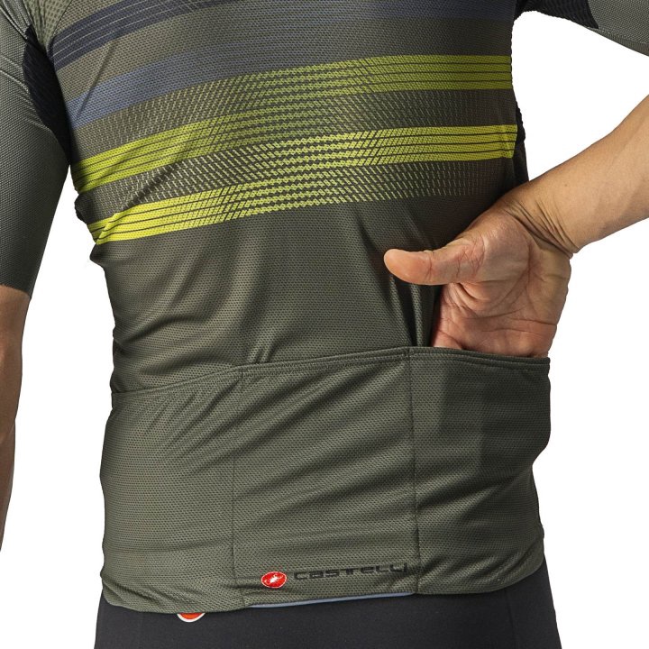 Термофутболка, мужские Castelli Endurance Pro, зеленый, M