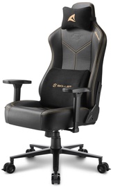Spēļu krēsls Sharkoon Skiller SGS30, 49.5 x 54 x 130 - 139.5 cm, melna/bēša