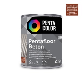Grīdas krāsa Pentacolor Pentafloor Beton, sarkanbrūns, 0.9 l