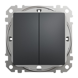 Выключатель Schneider Sedna Design, 2 кл., антрацитовый