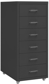 Офисный шкаф VLX Cabinet, антрацитовый, 41 x 28 см x 69 см