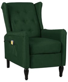Кресло VLX Massage Reclining 329336, темно-зеленый, 90 см x 66 см x 98 см