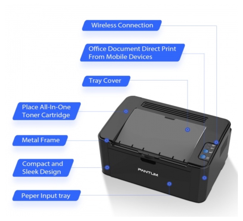 Lāzerprinteris PANTUM P2500W WIFI