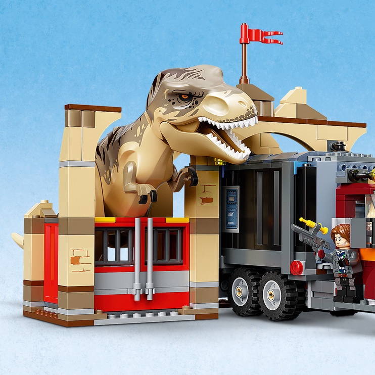 Konstruktor LEGO Jurassic World Dinosauruste T. rex ja Atrociraptor põgenemine 76948